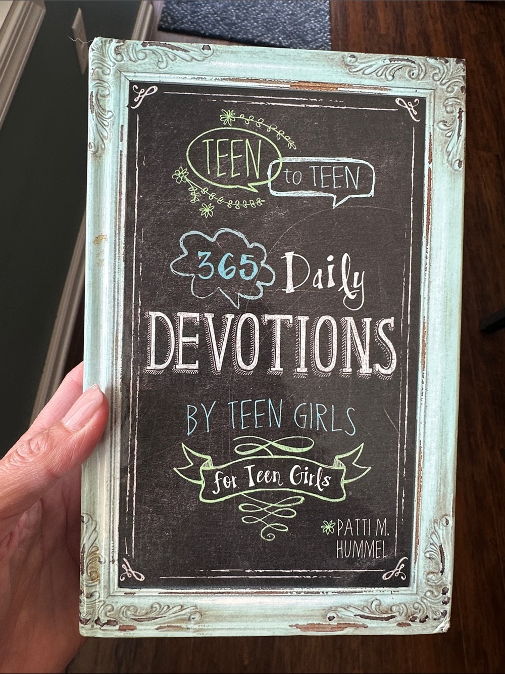 Teen to Teen 365 Daily Devotions Wall Plaque - Mint Frame **written in**